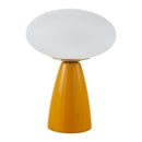 Modern European furniture - Oval White Glass Table Lamp - www.oroatrade.com