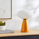 Modern European furniture - Oval White Glass Table Lamp - www.oroatrade.com