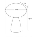 Modern European furniture - Oval White Glass Table Lamp - www.oroatrade.com