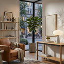 Modern European furniture - Oval White Glass Table Lamp - www.oroatrade.com