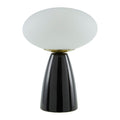 Modern European furniture - Oval White Glass Table Lamp - www.oroatrade.com