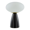 Modern European furniture - Oval White Glass Table Lamp - www.oroatrade.com