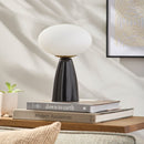 Modern European furniture - Oval White Glass Table Lamp - www.oroatrade.com