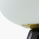 Modern European furniture - Oval White Glass Table Lamp - www.oroatrade.com