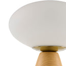 Modern European furniture - Oval White Glass Table Lamp - www.oroatrade.com