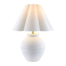 Contract furniture - Scallop Folded Linen Table Lamp - www.oroatrade.com