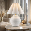 Contract furniture - Scallop Folded Linen Table Lamp - www.oroatrade.com