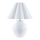 Contract furniture - Scallop Folded Linen Table Lamp - www.oroatrade.com