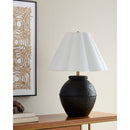 Contract furniture - Scallop Folded Linen Table Lamp - www.oroatrade.com