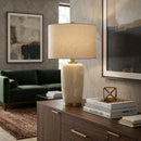 Hospitality furniture - Glazed Ceramic Linen Table Lamp - www.oroatrade.com
