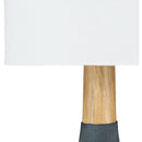 Modern European furniture - Drum Linen Shade Table Lamp - www.oroatrade.com