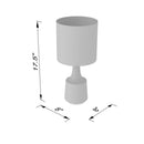 Modern European furniture - Drum Linen Shade Table Lamp - www.oroatrade.com