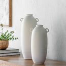 Hospitality furniture - White Glazed Ceramic Vase Set (2) - www.oroatrade.com