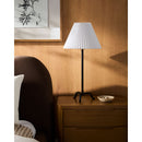 Hospitality furniture - Pleated Linen Accent Table Lamp - www.oroatrade.com