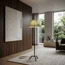 Modern European furniture - Pleated Linen Accent Floor Lamp - www.oroatrade.com