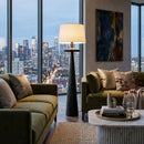 Hospitality furniture - Black Minimalist Accent Floor Lamp - www.oroatrade.com