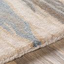 Modern European furniture - Multicolored Viscose Wool Blend Carpet - www.oroatrade.com