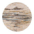Modern furniture - Multicolored Viscose Wool Round Carpet - www.oroatrade.com