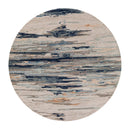 Modern furniture - Multicolored Viscose Wool Round Carpet - www.oroatrade.com