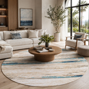 Modern European furniture - Viscose Wool Blend Round Carpet - www.oroatrade.com