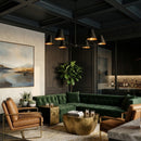 Modern European furniture - 6-Light Black Metal Chandelier - www.oroatrade.com