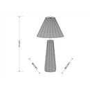 Modern European furniture - Rattan Wrapped Table Lamp - www.oroatrade.com