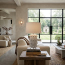 Modern European furniture - Orb Studded Ceramic Table Lamp - www.oroatrade.com
