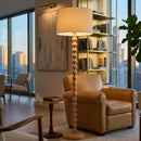 Hospitality furniture - Hand-painted Wood Accent Floor Lamp - www.oroatrade.com