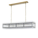 Hospitality furniture - Glass Panels 10-Light Chandelier - www.oroatrade.com