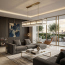 Hospitality furniture - Glass Panels 10-Light Chandelier - www.oroatrade.com