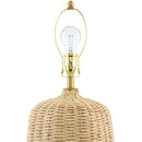 Contract furniture - Beige Rattan Table Lamp - www.oroatrade.com