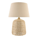 Contract furniture - Beige Rattan Table Lamp - www.oroatrade.com
