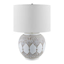 Contract furniture - White Painted Accent Table Lamp - www.oroatrade.com