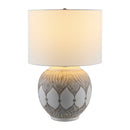 Contract furniture - White Painted Accent Table Lamp - www.oroatrade.com