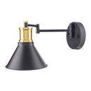 Contract furniture - Black Metal Conical Wall Lamp - www.oroatrade.com