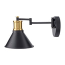 Contract furniture - Black Metal Conical Wall Lamp - www.oroatrade.com