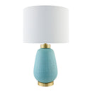 Contract furniture - Glazed Teal Ceramic Table Lamp - www.oroatrade.com