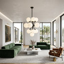 Hospitality furniture - Glass Globes 16-Light Chandelier - www.oroatrade.com