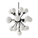 Hospitality furniture - Glass Globes 22-Light Chandelier - www.oroatrade.com