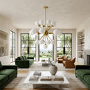 Hospitality furniture - Glass Globes 25-Light Chandelier - www.oroatrade.com