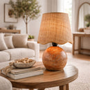 Modern European furniture - Organic Round Base Table Lamp - www.oroatrade.com