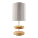 Contract furniture - White Jute Accent Table Lamp - www.oroatrade.com