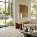 Contract furniture - White Jute Accent Table Lamp - www.oroatrade.com