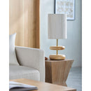 Contract furniture - White Jute Accent Table Lamp - www.oroatrade.com