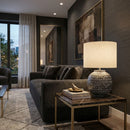 Hospitality furniture - Antiqued Black Accent Table Lamp - www.oroatrade.com