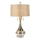 Modern European furniture - Crackle Gold Accent Table Lamp - www.oroatrade.com