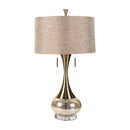 Modern European furniture - Crackle Gold Accent Table Lamp - www.oroatrade.com