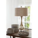 Modern European furniture - Crackle Gold Accent Table Lamp - www.oroatrade.com