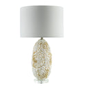 Hospitality furniture - White Inlaid Shell Table Lamp - www.oroatrade.com