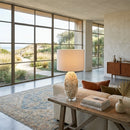 Hospitality furniture - White Inlaid Shell Table Lamp - www.oroatrade.com